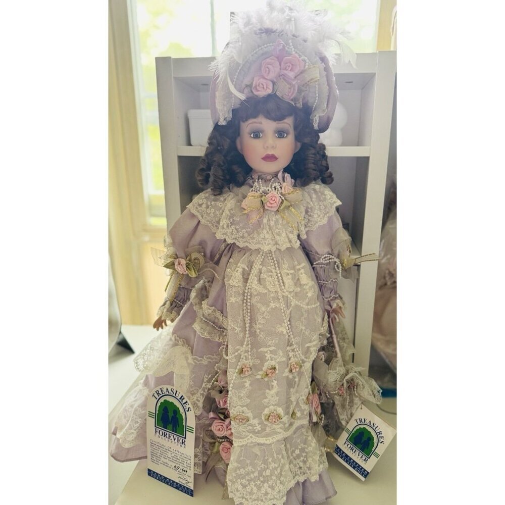 William Tung Treasures Forever Collection Doll Victorian Gown COA 489/600